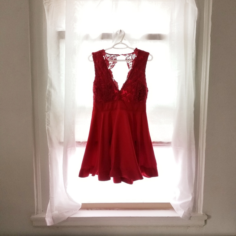 Red dress